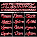 Custom Black Gold-Red Baseball Jersey with Personalized Name and Number - Authentic Team Apparel Personalized Black Gold-Red