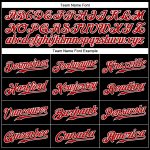 Personalized Authentic Black and Gold-Red Baseball Jersey for Men and Women Personalized Black Gold-Red Authentic Baseball