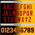 Custom Name Number Black Gold Red Bomber Varsity Letterman Jacket Fashion Gradient Full-Snap Personalized Black Gold-Red