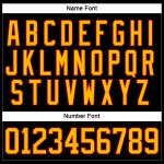 Custom Name Number Jersey Black Gold Red Hockey Lace Neck Team - Personalized Design Personalized Black Gold-Red Hockey Lace