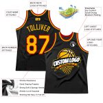 Personalized Black Gold Red Throwback Basketball Jersey for Men - Size 3 Personalized Black Gold-Red Throwback Basketball