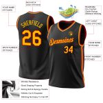 Personalized Black Gold-Red Throwback Basketball Jersey for Men, Custom Design, Size 4 Personalized Black Gold-Red Throwback
