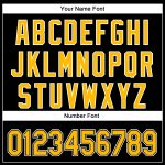 Personalized Black Gold White 3D Curve Solid Jersey for Men Baseball Personalized Black Gold-White 3D Curve Solid Baseball