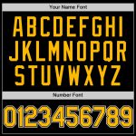 Personalized 3D Gradient Black Gold-White Twinkle Star Baseball Jersey Personalized Black Gold-White 3D Gradient Style Twinkle