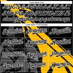 Custom Personalized 3D Knight Hero Baseball Jersey in Black Gold-White Design with Name and Number - Authentic Team Apparel