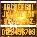 Custom Name Number Baseball Jersey, Personalized Black Gold-White 3D Lightning Flame Design, Dart Board Team Apparel Personalized