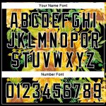Custom Name Number Basketball Jersey Sunflowers 3D Pattern Black Gold-White Design Personalized Team Apparel Personalized