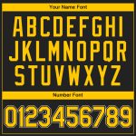 Custom Name and Number Black White Gold Authentic Baseball Jersey - Personalized Team Jersey Personalized Black Gold-White