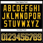 Personalized Black Gold White Baseball Jersey with Custom Name and Number - Authentic Drift Fashion Team Gear Personalized