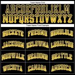 Personalized Black Gold White Baseball Jersey with Custom Name and Number - Authentic Drift Fashion Team Gear Personalized