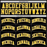 Personalized Black and Gold Throwback Basketball Jersey - Authentic Design Personalized Black Gold-White Authentic Throwback