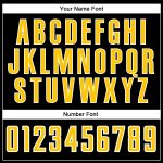 Personalized Two Tone Baseball Jersey - Black and White Authentic Sport Apparel Personalized Black Gold-White Authentic Two