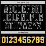 Personalized Black Gold Baseball Jersey for Men and Women - Customizable 19 Personalized Black Gold-White Baseball Jersey