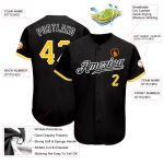 Personalized Black Gold Baseball Jersey for Men and Women - Customizable 19 Personalized Black Gold-White Baseball Jersey