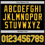 Personalized Black and Gold Baseball Jersey - Custom White Jersey for Adults Personalized Black Gold-White Baseball Jersey