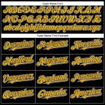 Personalized Black Gold White Baseball Jersey for Men | Custom Team Apparel 21 Personalized Black Gold-White Baseball Jersey