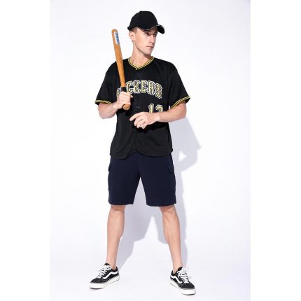 Custom Black Gold-White Baseball Jersey for Adults - Personalize Your Team Spirit Jersey Personalized Black Gold-White Baseball
