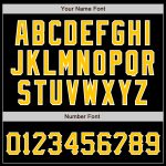 Personalized Black and Gold Baseball Jersey for Men and Women - Custom White 6 Personalized Black Gold-White Baseball Jersey