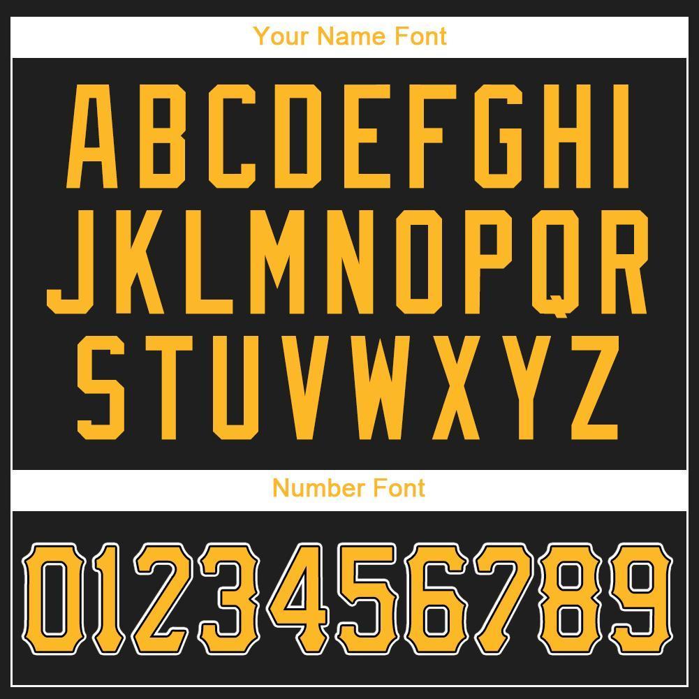 Custom Black Gold-White Baseball Jersey for Adults - Personalize Your Team Spirit Jersey Personalized Black Gold-White Baseball - Image 4