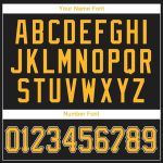 Custom Name Number Baseball Jersey - Personalized Black Gold-White Team Jersey 4968 Personalized Black Gold-White Baseball
