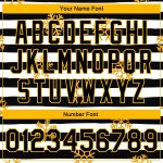 Personalized Gold Snowflakes Black White Christmas Bomber Varsity Letterman Jacket 2, 3D Full-Snap Style Personalized Black