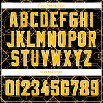 Personalized City Edition Basketball Jersey Black Gold White Geometric Shapes Personalized Black Gold-White Geometric Shapes