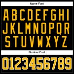 Personalized Black Gold White Hockey Jersey with Lace Neck Design Personalized Black Gold-White Hockey Lace Neck Jersey