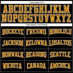 Personalized Long Sleeve Performance T-Shirt in Black and Gold-White for Men Personalized Black Gold-White Long Sleeve Performance