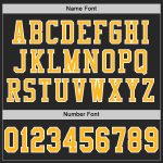 Personalized Authentic Football Jersey - Black Gold White Mesh Design Personalized Black Gold-White Mesh Authentic Football