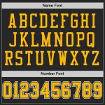Personalized Black Gold White Mesh Football Jersey - Custom Team Sports Apparel Personalized Black Gold-White Mesh Football