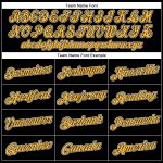 Custom Black Gold-White Performance T-Shirt for Men and Women - Personalized Active Wear Personalized Black Gold-White Performance