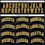 Personalized Performance T-Shirt in Black, Gold, and White for Custom Style Personalized Black Gold-White Performance T-Shirt