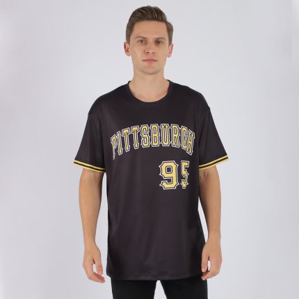 Custom Name and Number Black White Gold Performance T-Shirt - Personalized Team Apparel Personalized Black Gold-White Performance