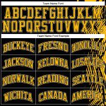 Personalized Basketball Jersey Black Gold-White Round Neck Sublimation Suit Personalized Black Gold-White Round Neck Sublimation