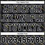 Custom Name Number Basketball Jersey - Personalized Black Gold-White Round Neck Sublimation Team Suit Personalized Black