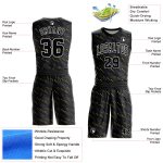 Custom Name Number Basketball Jersey - Personalized Black Gold-White Round Neck Sublimation Team Suit Personalized Black