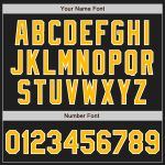 Personalized Black Gold White Two Tone Baseball Jersey - Custom Jersey for Men and Women Personalized Black Gold-White Two