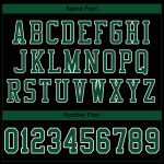 Personalized Gotham Black Green-White Football Jersey Custom Name & Number - Authentic Team Gear Personalized Black Gotham