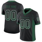 Custom Name Number Black Gotham Green-White Mesh Fashion Football Jersey - Personalized Team Jersey Personalized Black Gotham