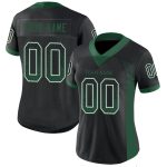 Custom Name Number Black Gotham Green-White Mesh Fashion Football Jersey - Personalized Team Jersey Personalized Black Gotham