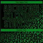 Custom Name and Number Baseball Jersey, Personalized 3D Black Grass Green Leopard Print Design, Stylish Team Apparel Personalized