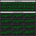 Custom Name Number Baseball Jersey with 3D Pattern Design in Black Green-Pink Confetti - Personalized Team Apparel Personalized