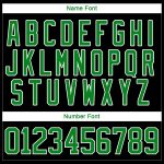 Personalized Black Christmas Jersey 3D Santa Claus Design Green-White Hockey Lace Neck 8897 Personalized Black Grass Green-White