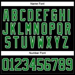 Personalized Green and White Christmas Jersey with Santa Claus 3D Design, Custom Name and Number - Hockey Lace Neck Team Jersey
