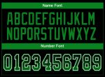Personalized Black Green-White Mesh Football Jersey for Drift Fashion Personalized Black Grass Green-White Mesh Drift Fashion