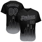 Custom Chicago City Edition 3D Black Gray Baseball Jersey with Personalized Name and Number, Authentic Team Apparel Personalized