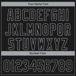 Custom Name & Number 3D Los Angeles Black-Gray Fade Baseball Jersey - Personalized Fashion Authentic Team Gear Personalized