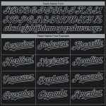 Los Angeles City Edition 3D Black-Gray Fashion Baseball Jersey - Personalized Personalized Black-Gray 3D Los Angeles City