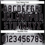 Customizable 3D Gray Black Abstract Splatter Softball Jersey Unisex Team Apparel with Name and Number Personalized Black