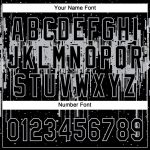 Custom Name and Number Personalized 3D Dripping Splatter Art Black Gray Two-Button Unisex Softball Jersey Personalized Black